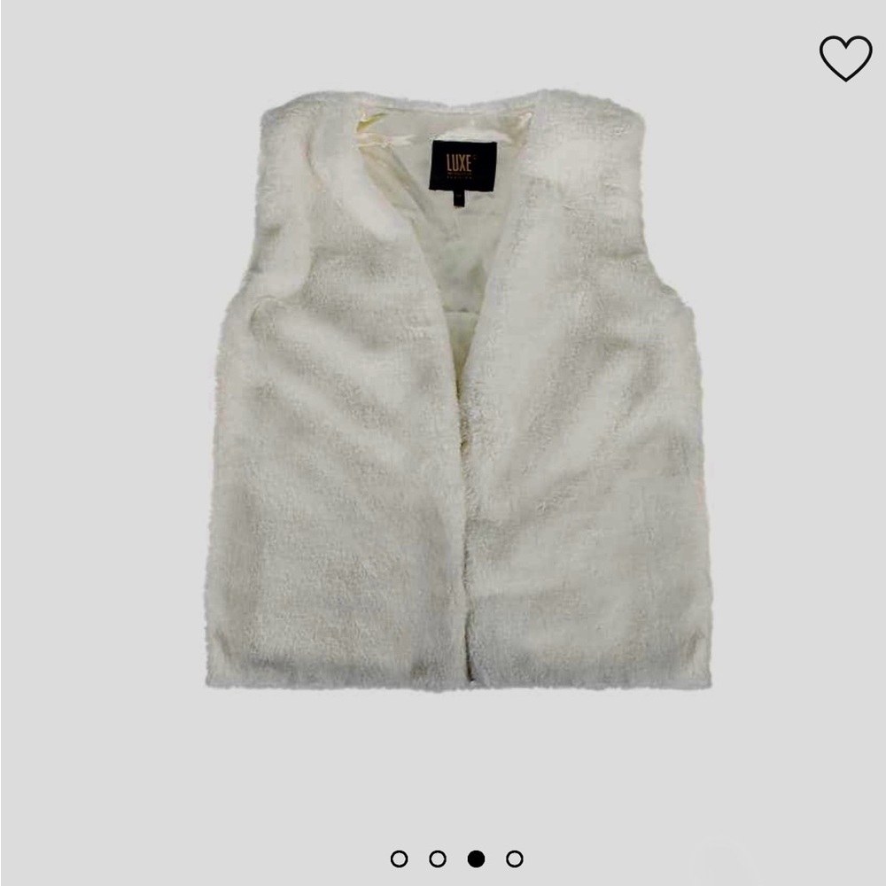 Luxe White Vest Cozy Plush Design